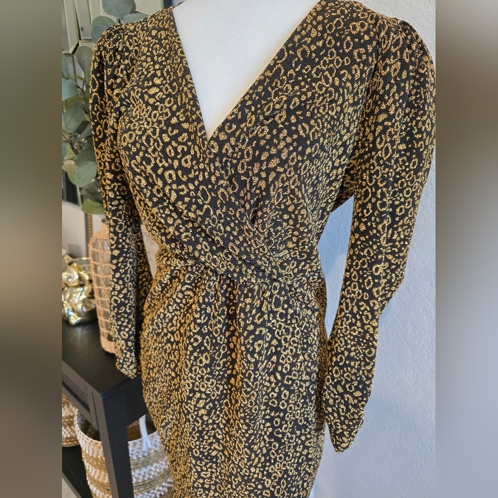 Zara Leopard Print Wrap Dress - Picture 5 of 8